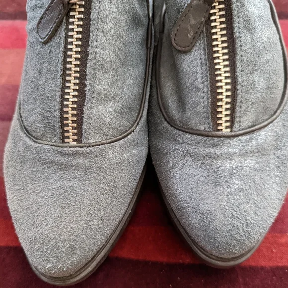 SHELLYS LONDON Blue Suede Platform Shoes Size 7.5 - Picture 3 of 9